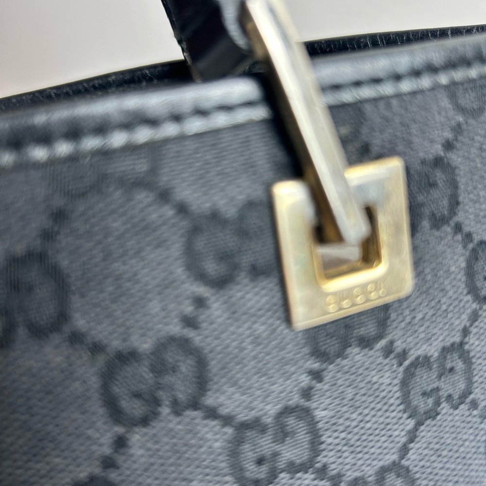 Gucci Monogram Tote with Leather Trim - Picture 8 of 16